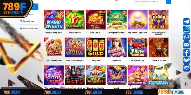 Tổng hợp 4 trò chơi săn hũ hot nhất tại sảnh nổ hũ 789F